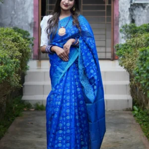 Premium Jamdani Nakful Design (Blue)